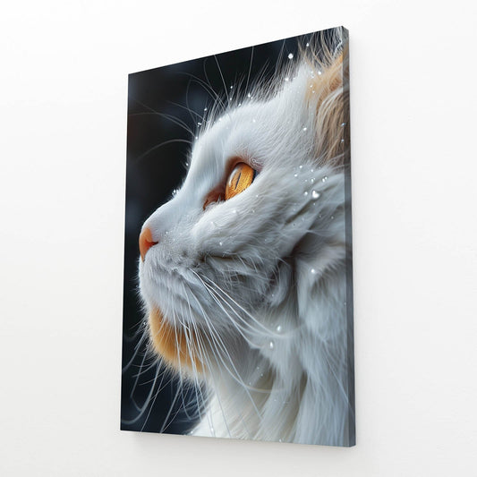 Raindrop Whiskers Cat Wall Art