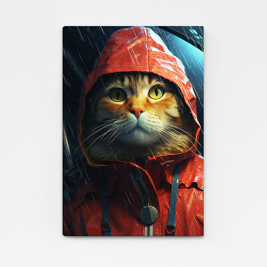 Rainy Day Cat Wall Art