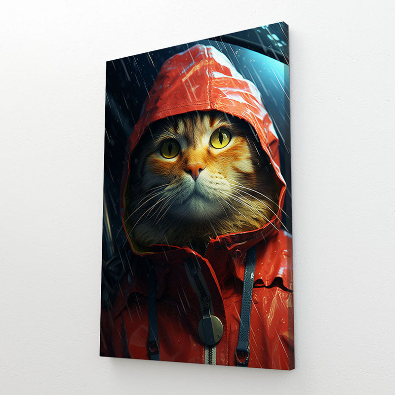 Rainy Day Cat Wall Art