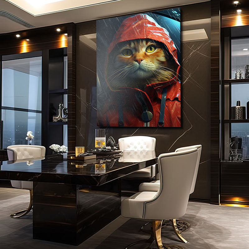 Rainy Day Cat Wall Art