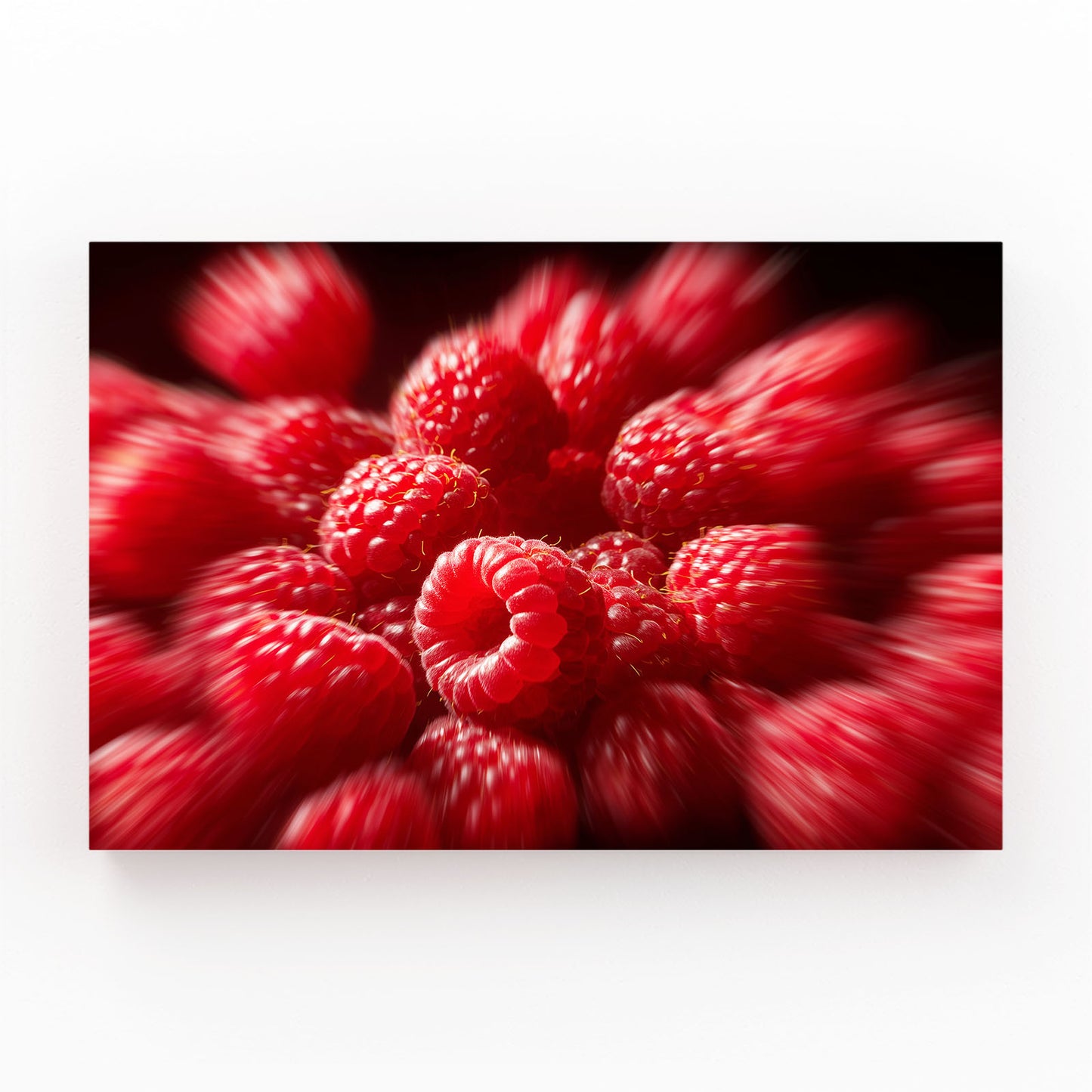 Raspberry Macro Burst Fruit Prints – raspberry macro burst fruit canvas print