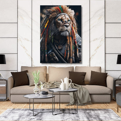 Rasta Lion Canvas