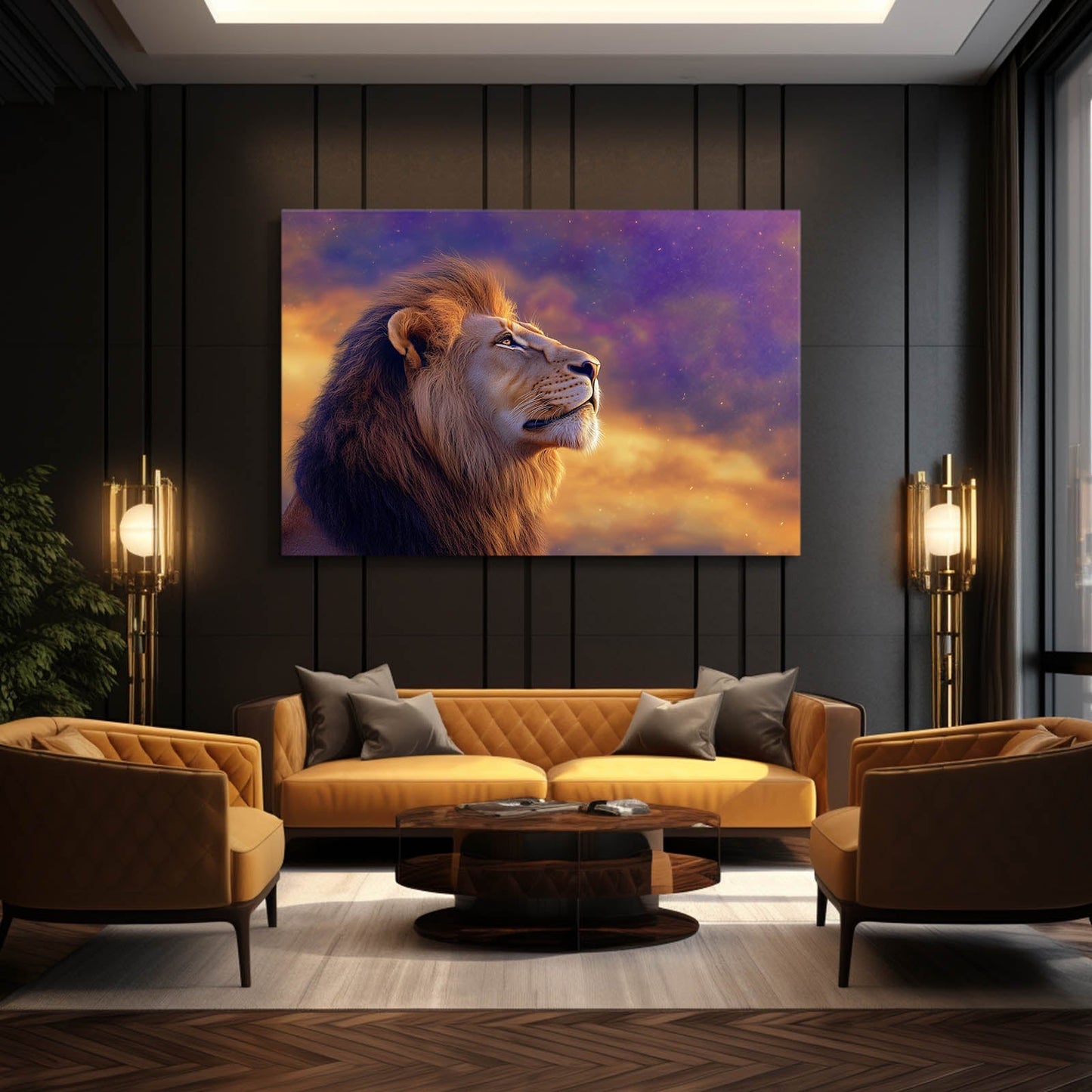 Realistic Lion Art