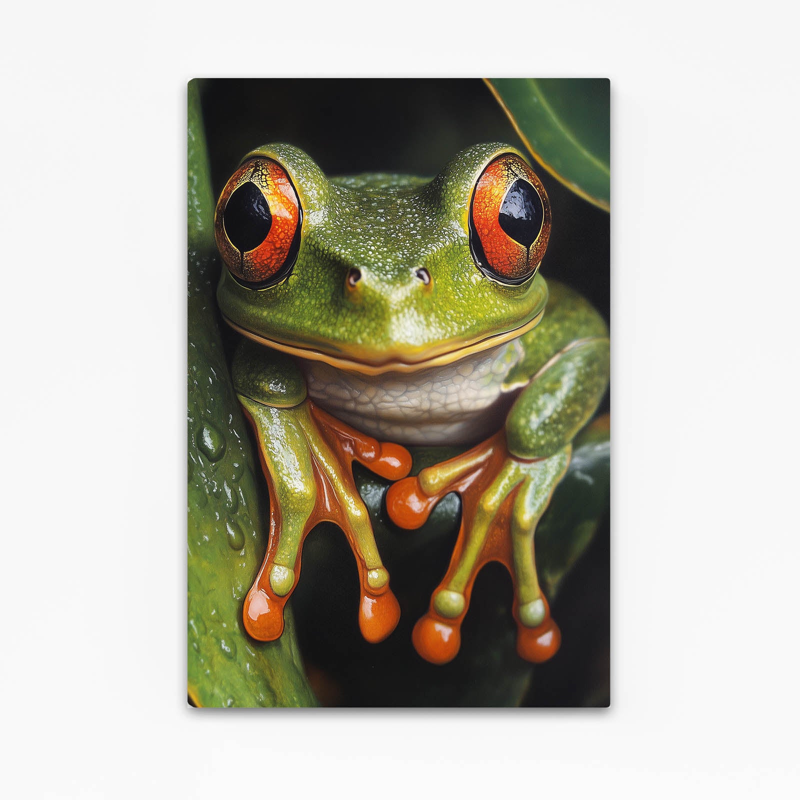 Realistic Red-Eyed Frog Wall Art – realistic red-eyed frog frog canvas print