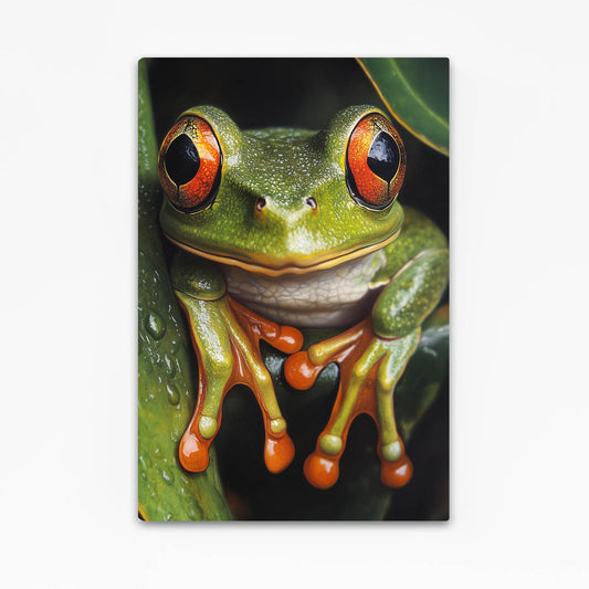 Realistic Red-Eyed Frog Wall Art – realistic red-eyed frog frog canvas print