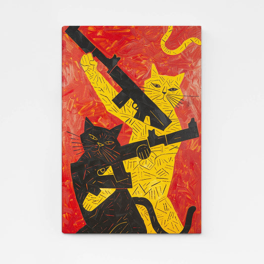 Rebel Felines Cat Art