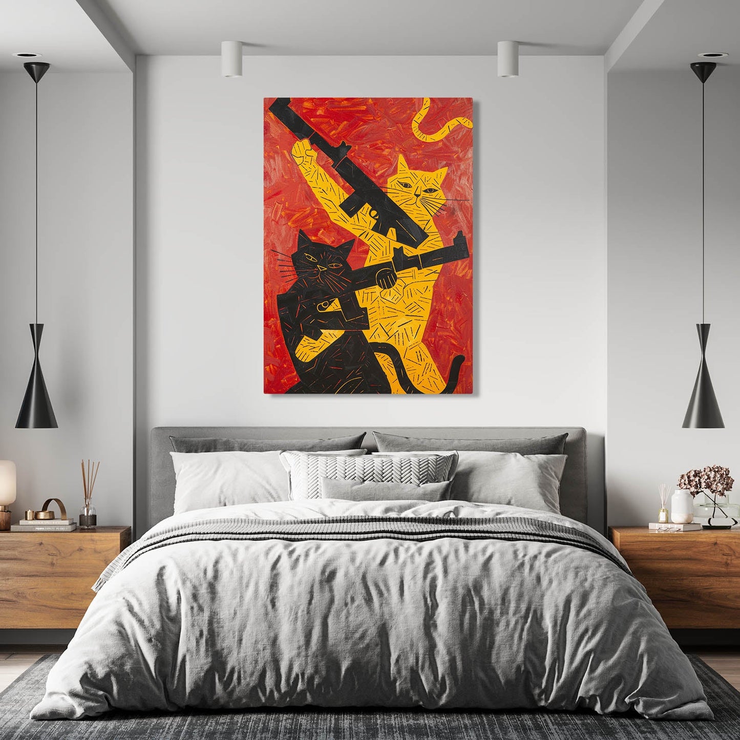 Rebel Felines Cat Art