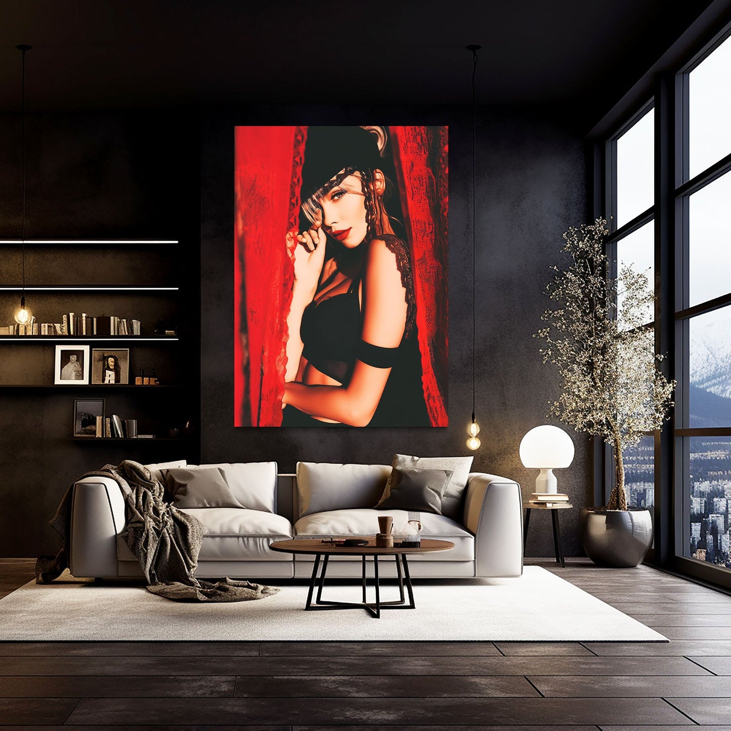 Red Curtain Photography Prints – canvas print, view 4