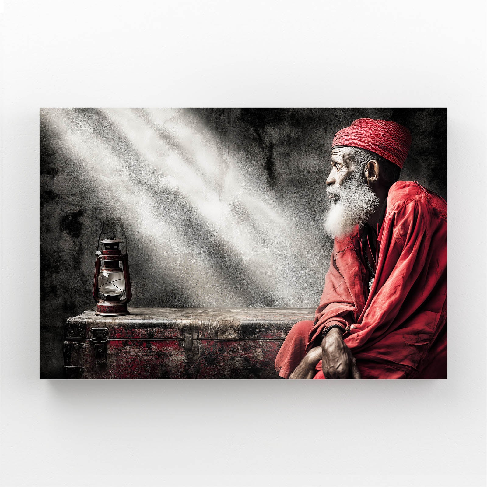 Red Robe Desert Portrait Photography Wall Art – red robe desert portrait photography canvas print