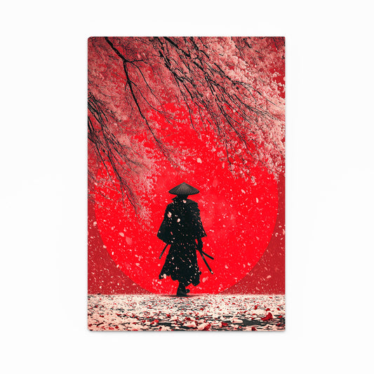 Red Snow Samurai Cherry Blossom Prints – red snow samurai cherry blossom canvas print