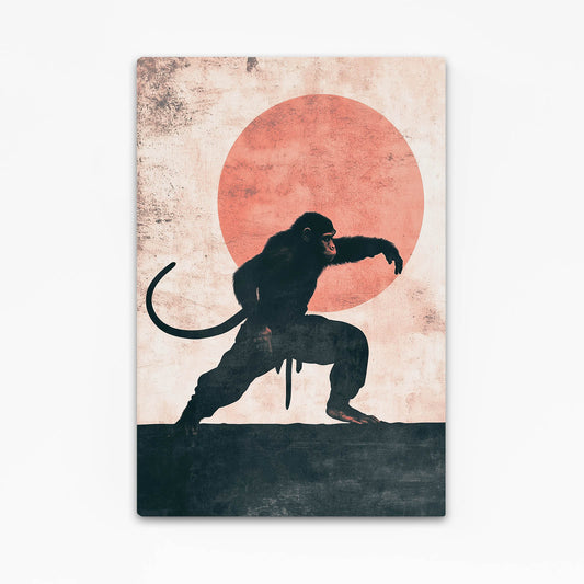 Red Sun Kung Fu Monkey Wall Art – red sun kung fu monkey canvas print