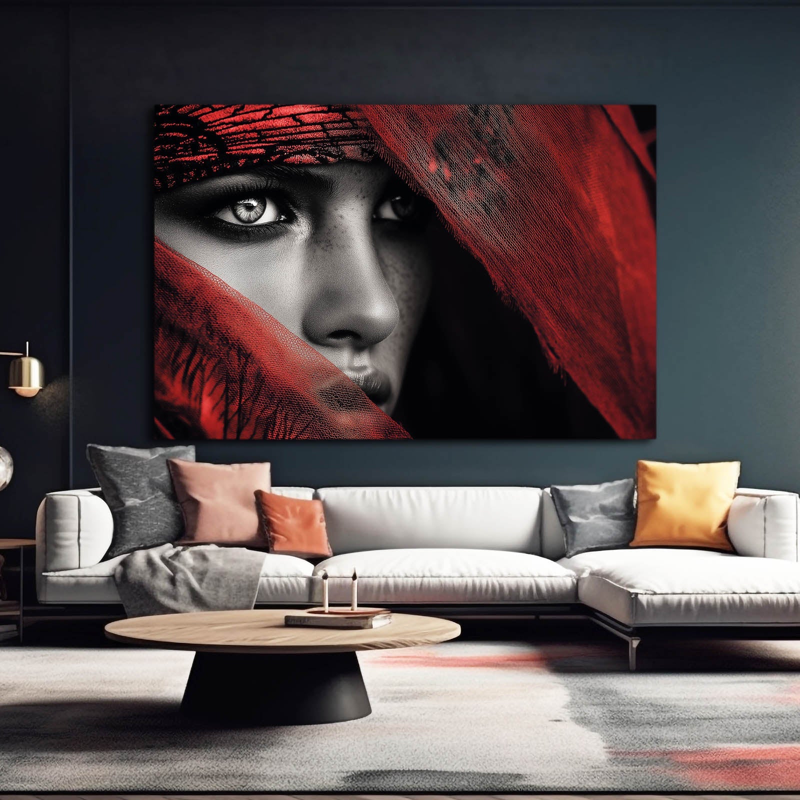 Red Veil Photography Wall Art – canvas print, view 3