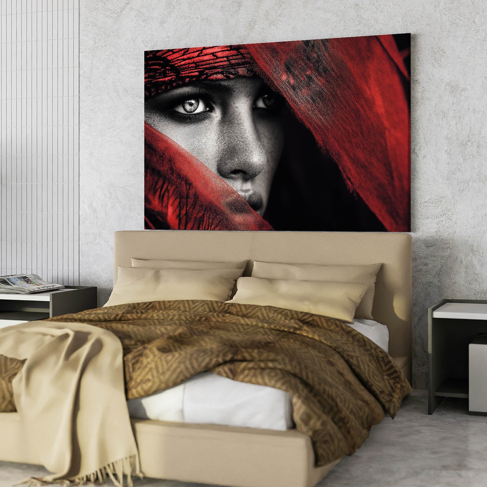 Red Veil Photography Wall Art – canvas print, view 4