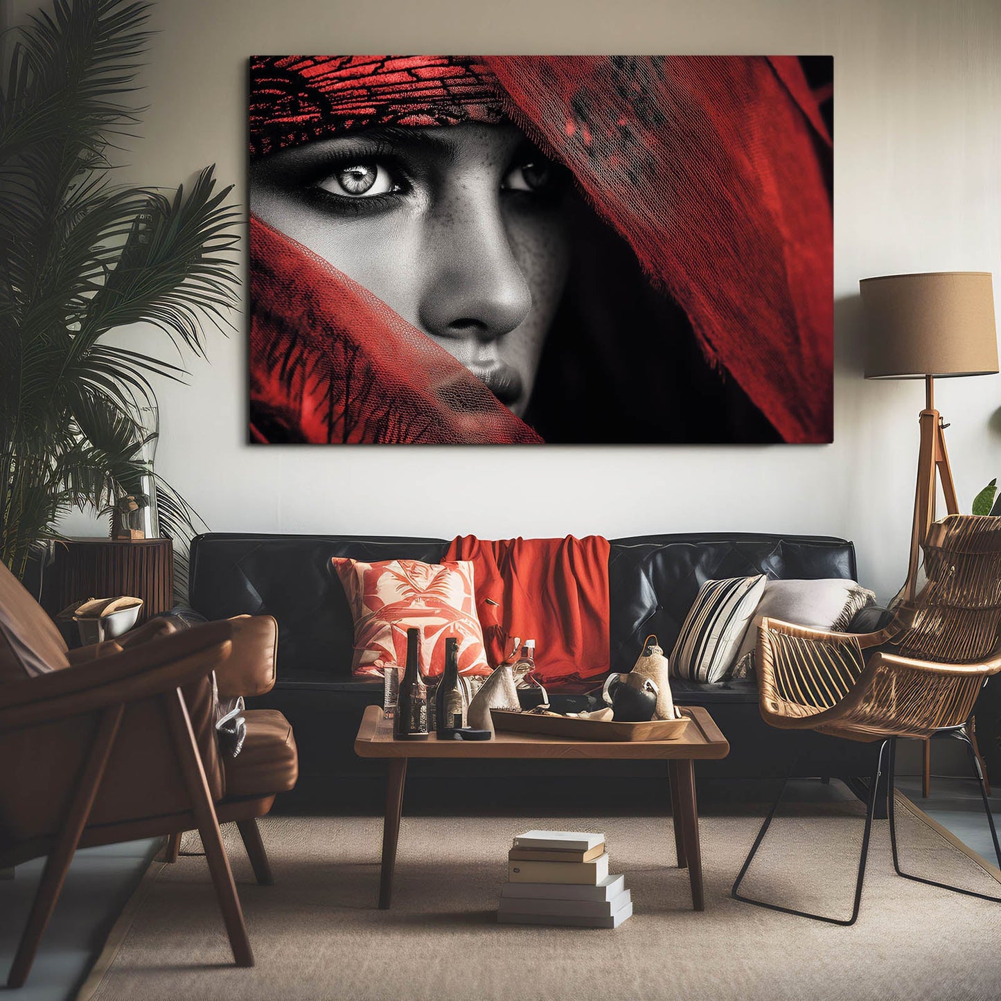 Red Veil Photography Wall Art – canvas print, view 5