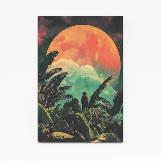 Retro Moon Leaves Monkey Canvas – retro moon leaves monkey canvas print