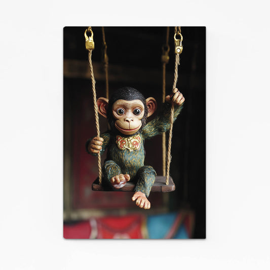 Rope Swing Baby Monkey Canvas – rope swing baby monkey canvas print