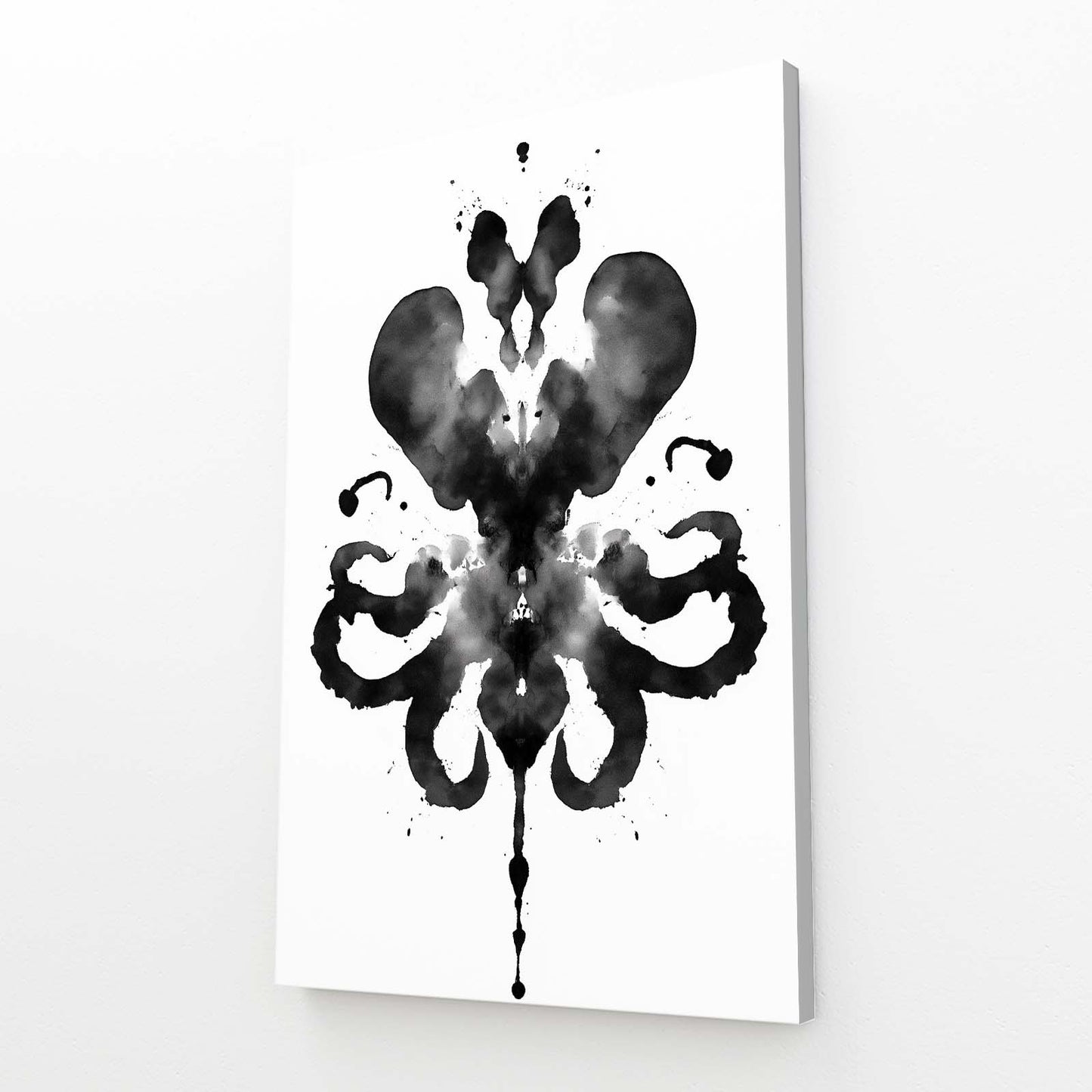 Rorschach Ink Octopus Canvas – canvas print on white background