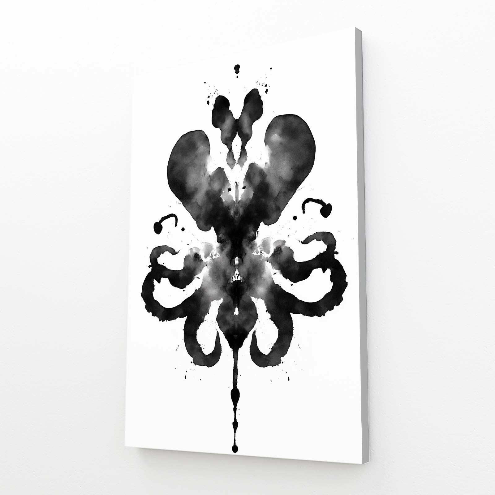 Rorschach Ink Octopus Canvas – canvas print on white background