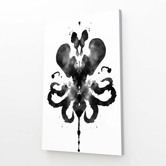 Rorschach Ink Octopus Canvas – canvas print on white background