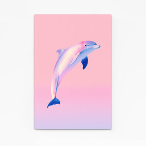 Rose Horizon Dolphin Art