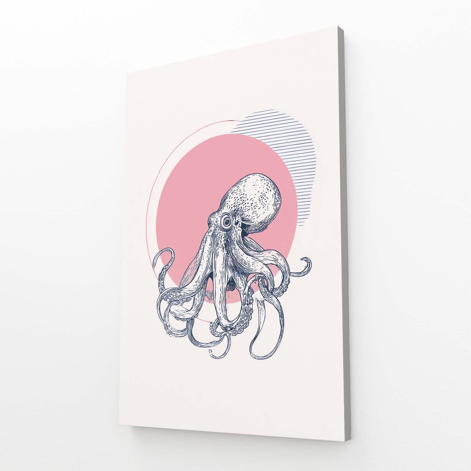 Rose Sun Sketch Octopus Canvas – rose sun sketch octopus canvas print