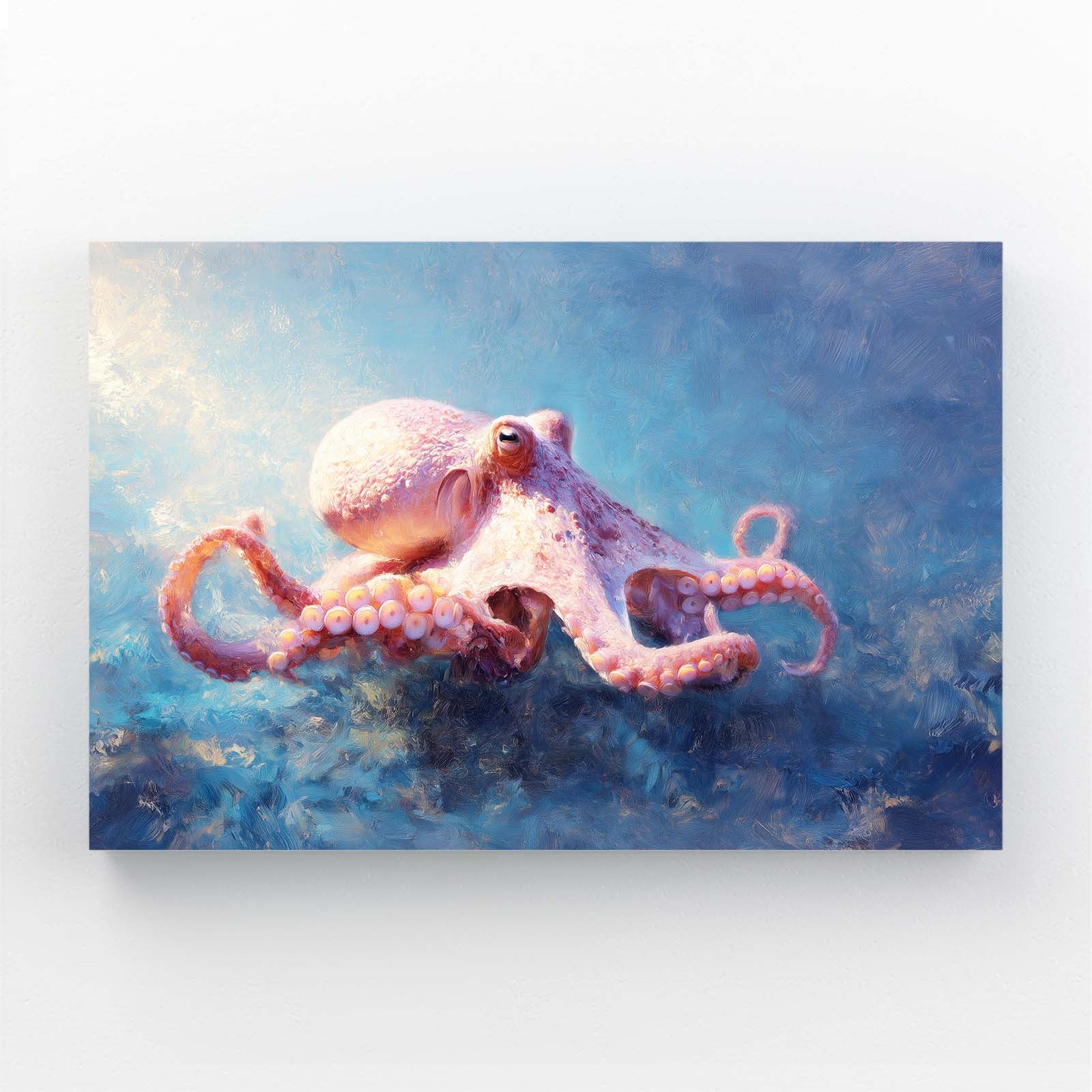 Rosy Reef Glide Octopus Wall Art – rosy reef glide octopus canvas print