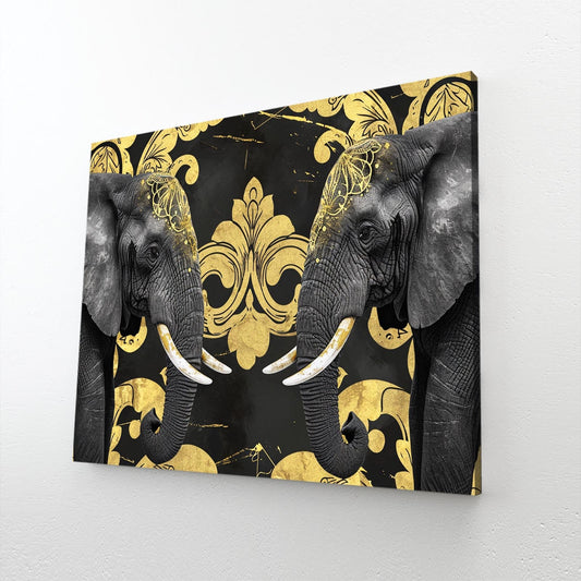 Royal Black Elephant Art