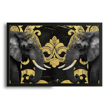 Royal Black Elephant Art
