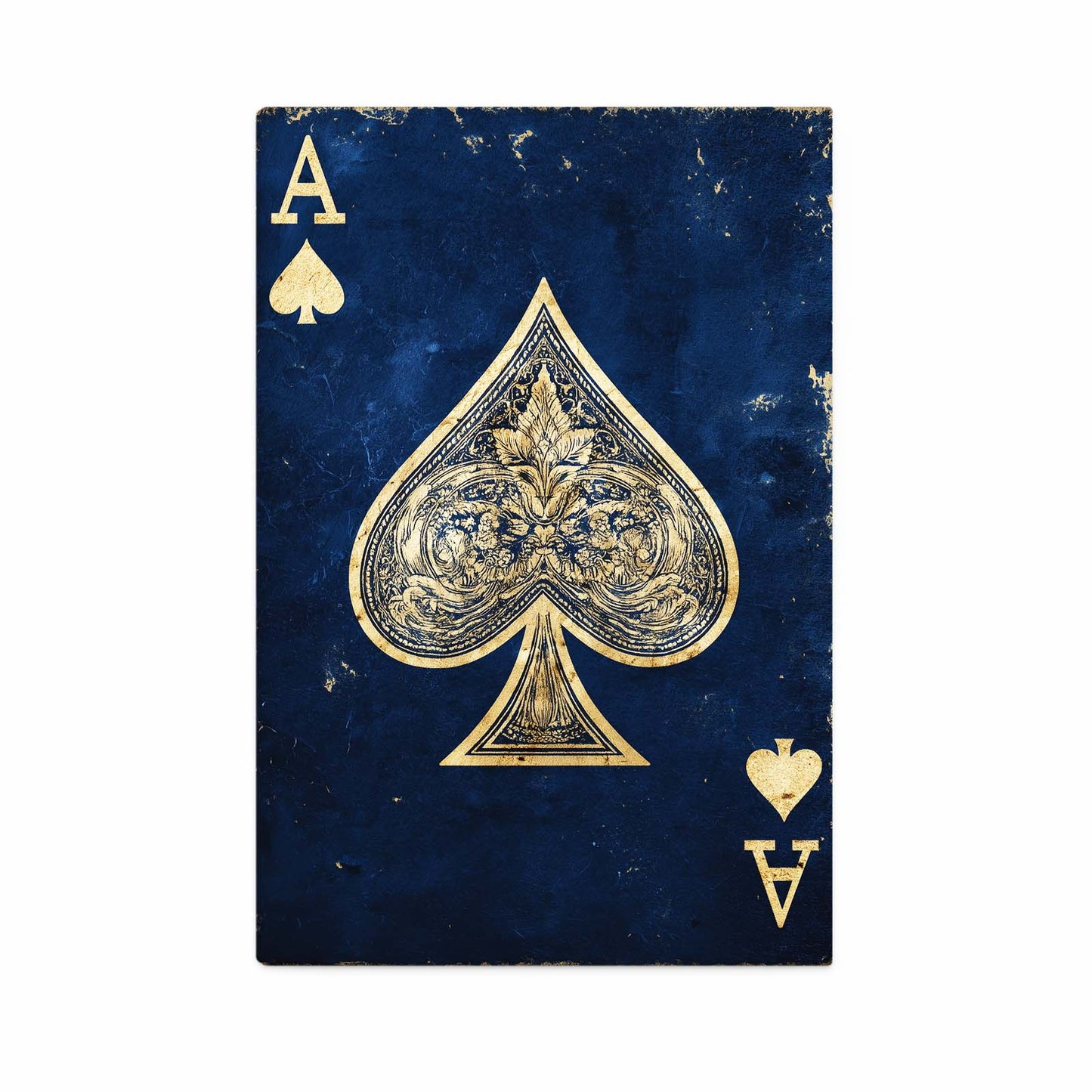 Royal Blue Ace Playing Card Wall Art – royal blue ace playing card canvas print