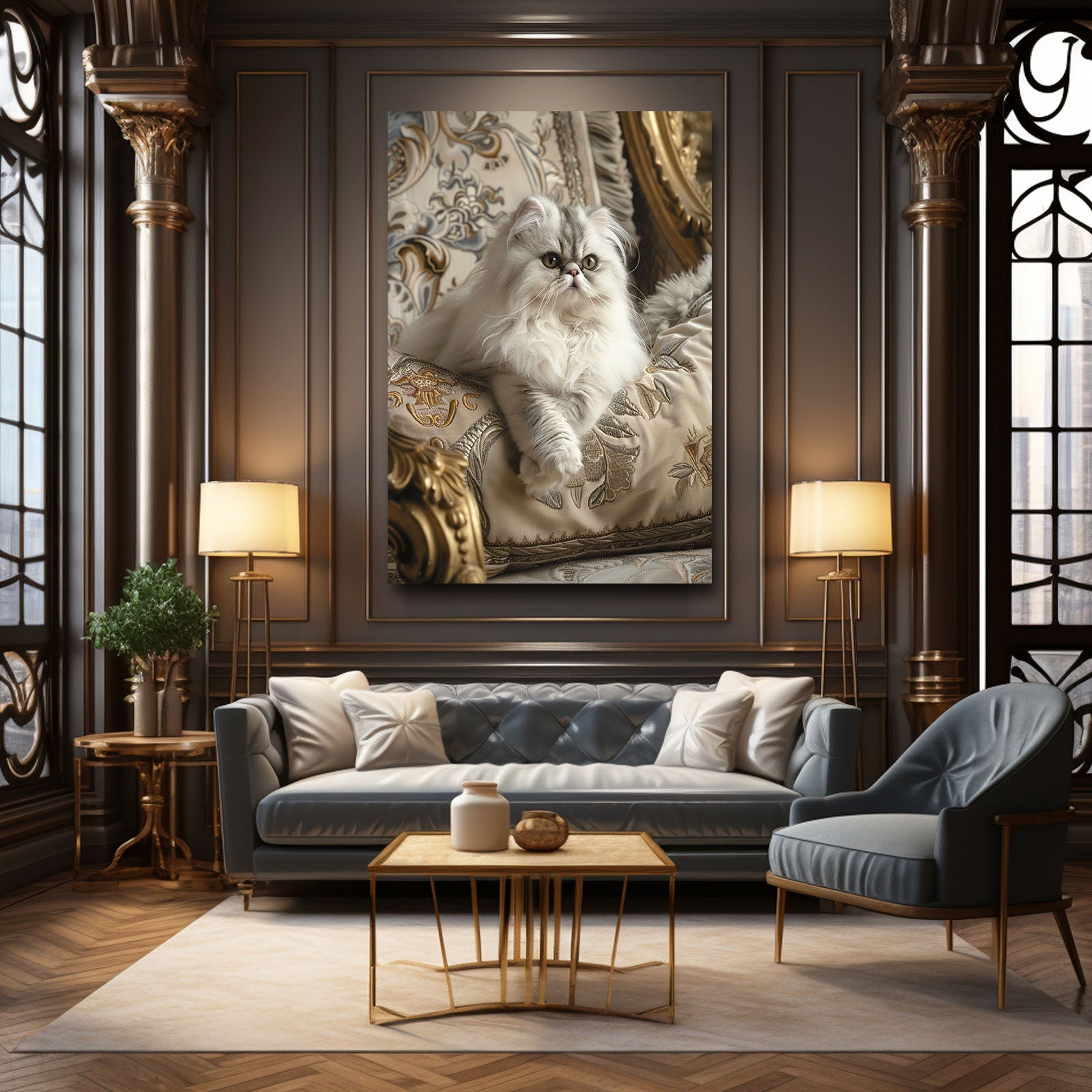 Royal Elegance Wall Art Cat