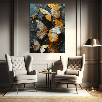 Royal Gilded Butterflies Wall Art