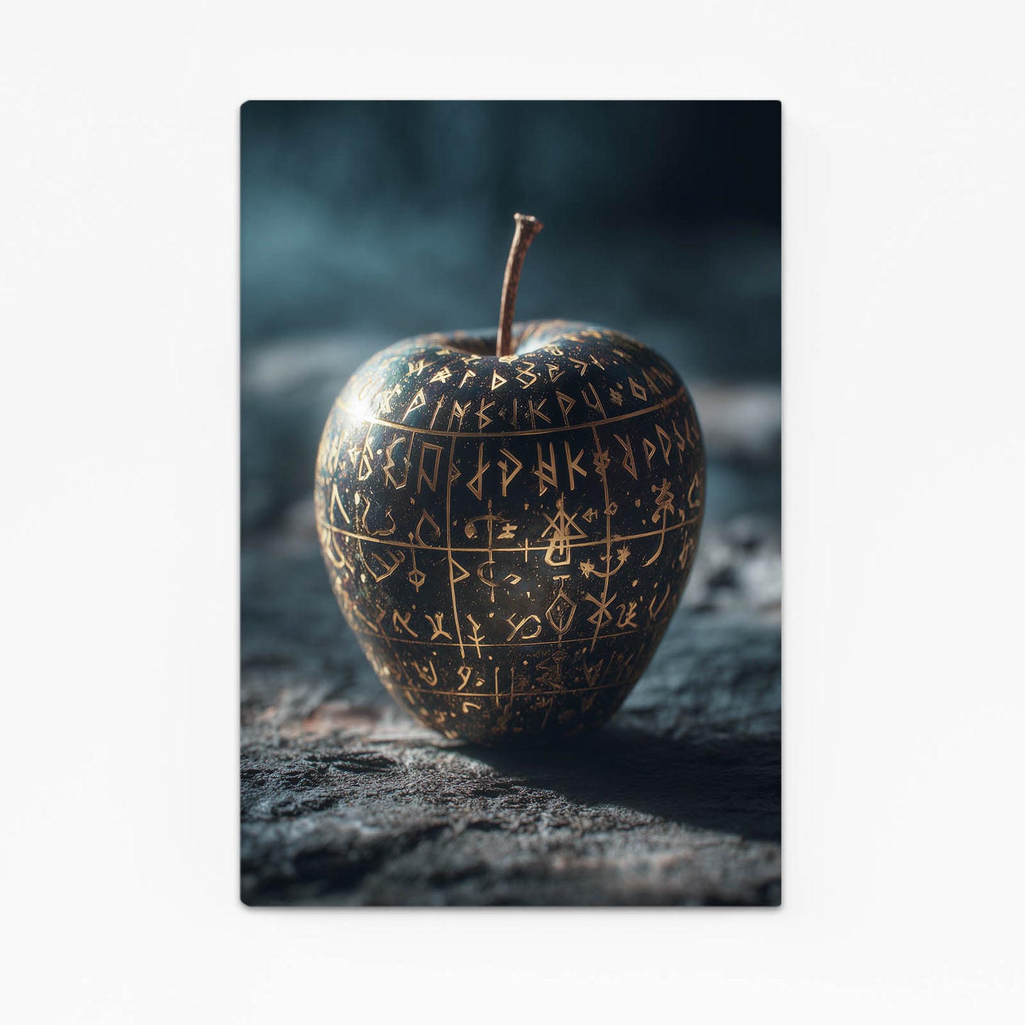 Rune Carved Stone Apple Wall Art – rune carved stone apple canvas print