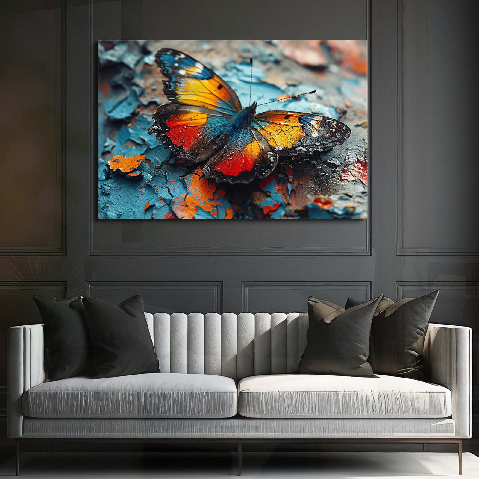 Rusted Beauty Butterfly Wall Art