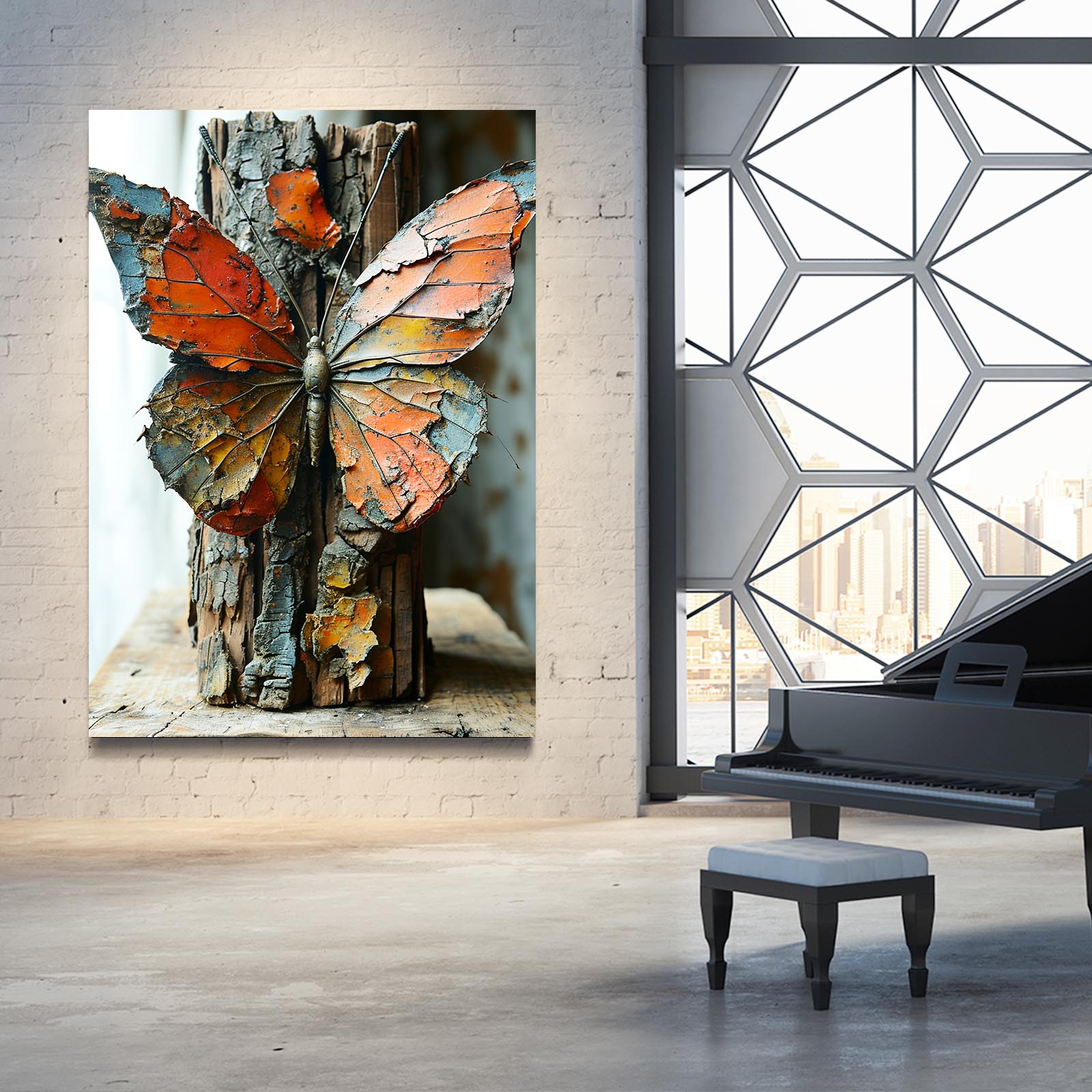 Rustic Butterfly Wall Art
