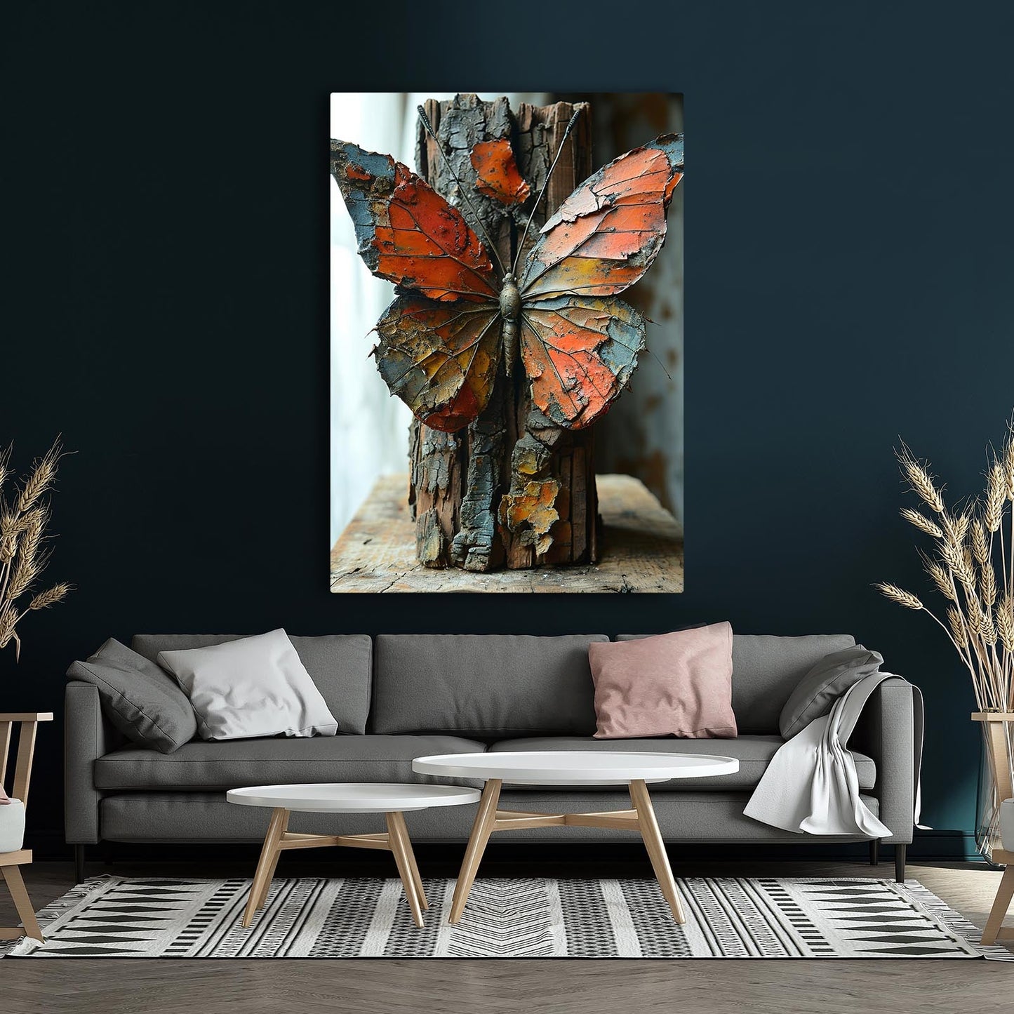Rustic Butterfly Wall Art