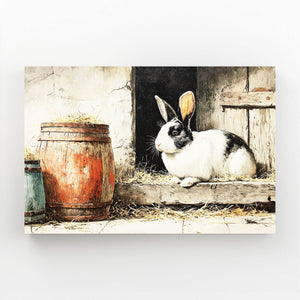 Rustic Rabbit Art