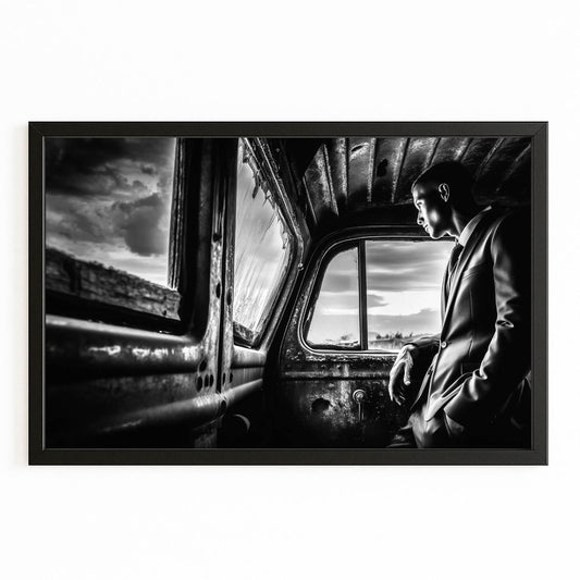 Rustic Truck Photography Print – canvas print on white background