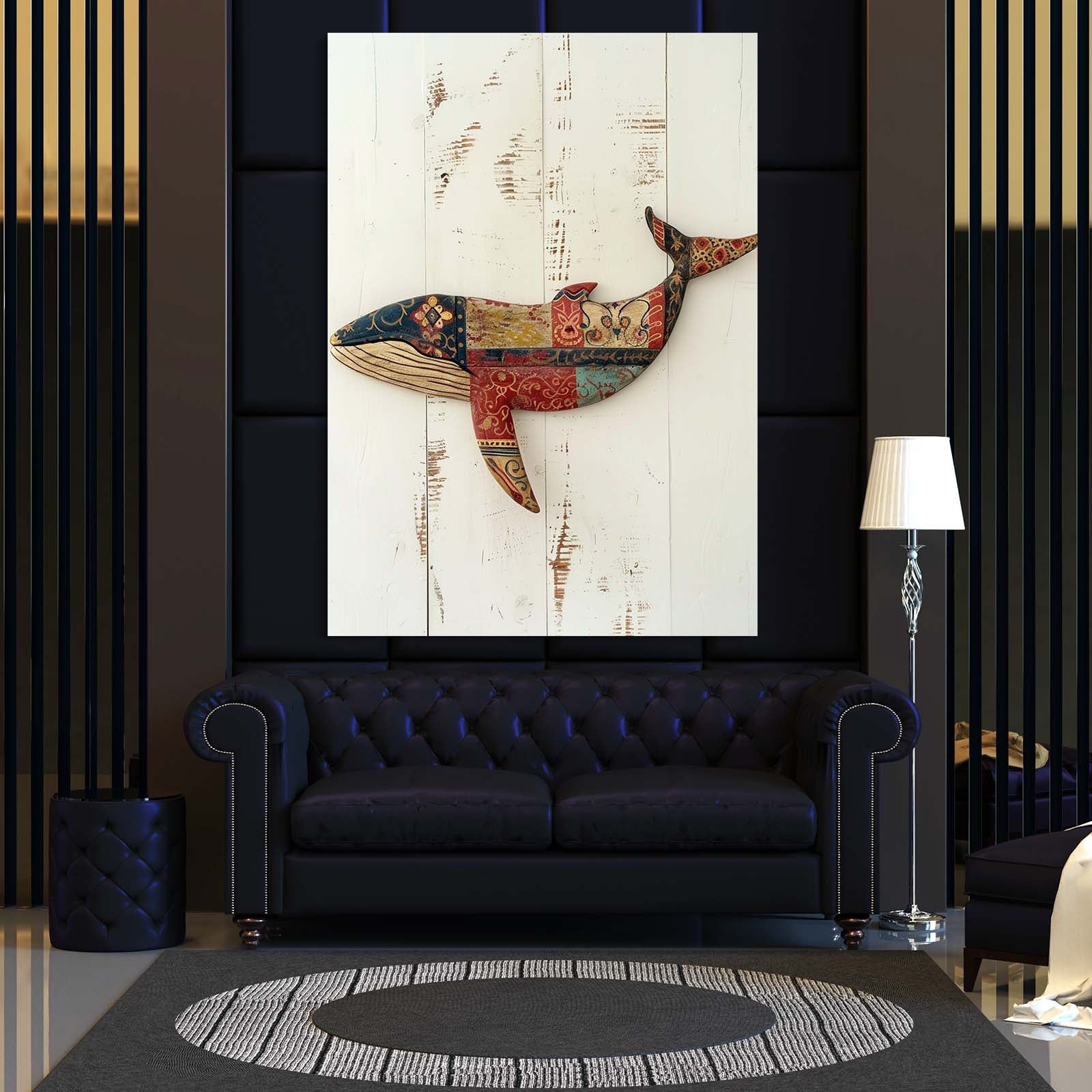 Rustic Whale Wall Art