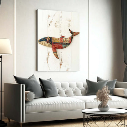 Rustic Whale Wall Art