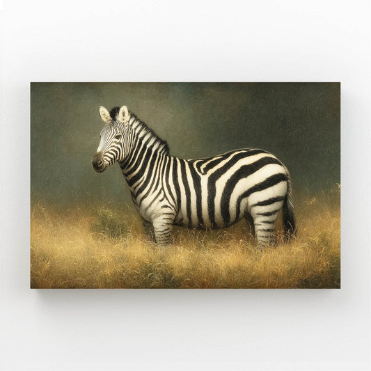 Rustic Zebra Art – styled in a furnished interior