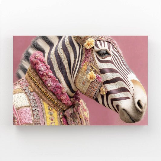 Rustic Zebra Wall Art – rustic canvas print