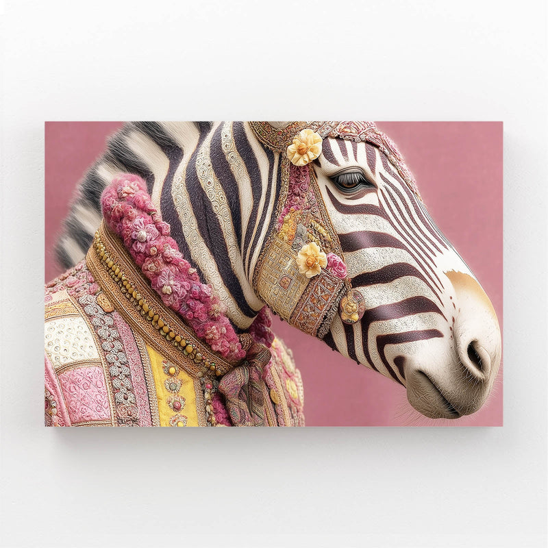 Rustic Zebra Wall Art – rustic canvas print