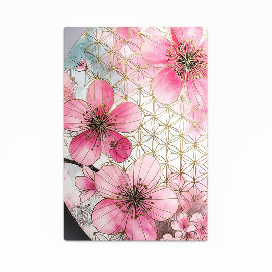 Sacred Geometry Bloom Cherry Blossom Wall Art – sacred geometry bloom cherry blossom canvas print