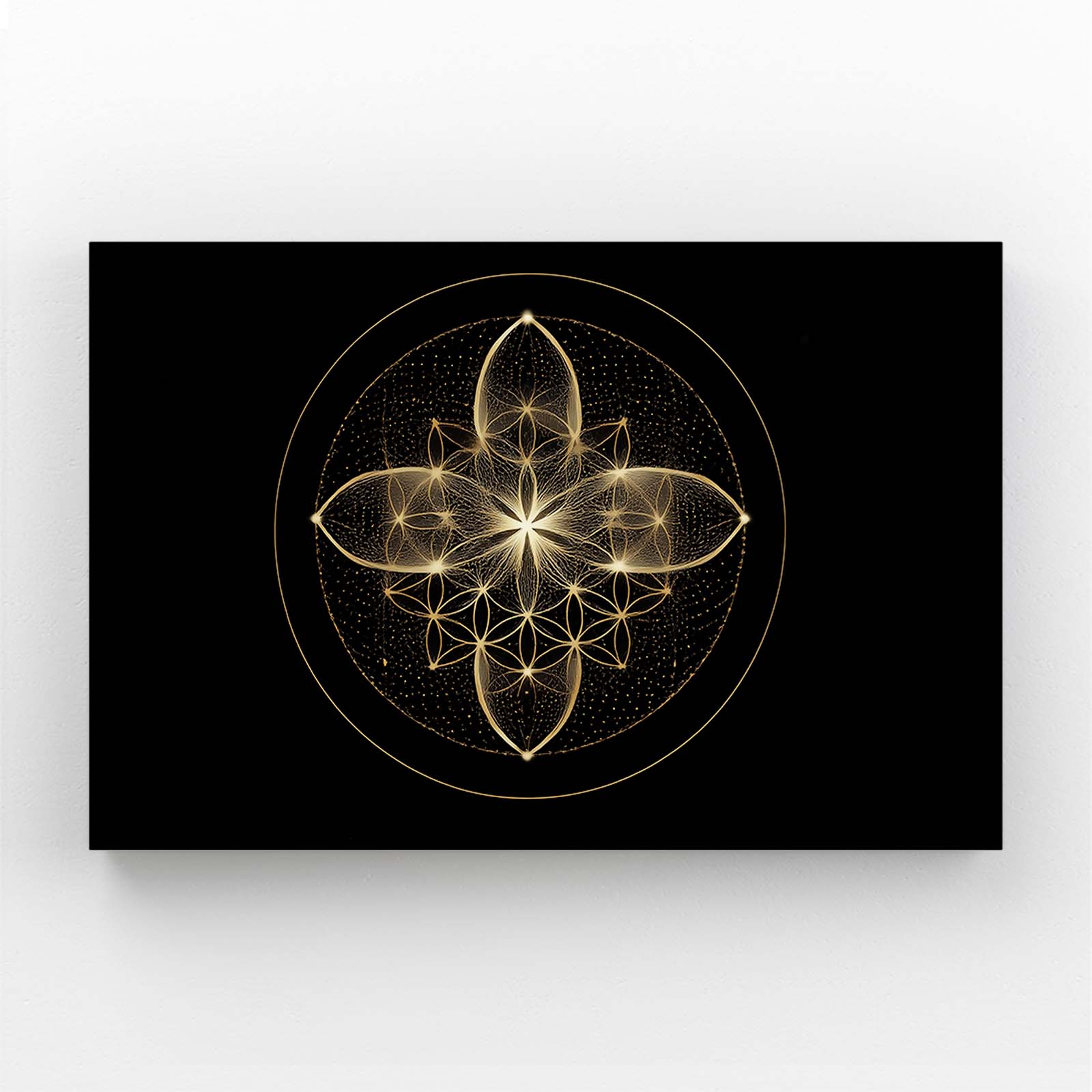 Sacred Gold Emblem Wall Art – sacred gold emblem gold canvas print