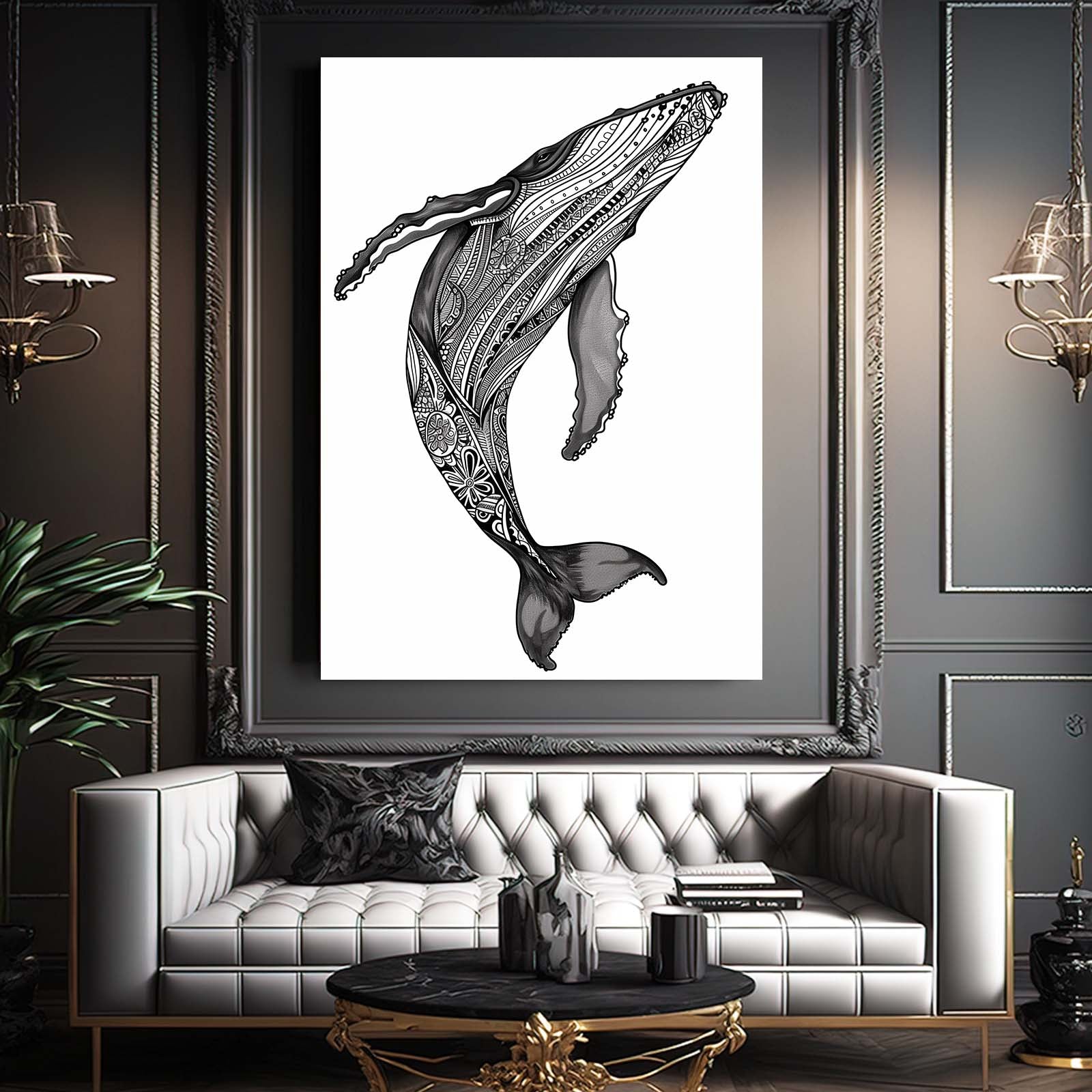 Sacred Whale Patterns Art