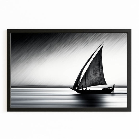 Sailing Dhow Photography Print – canvas print on white background
