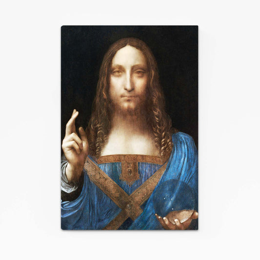 Salvator Mundi Da Vinci Wall Decor — realism canvas print, canvas print on white background