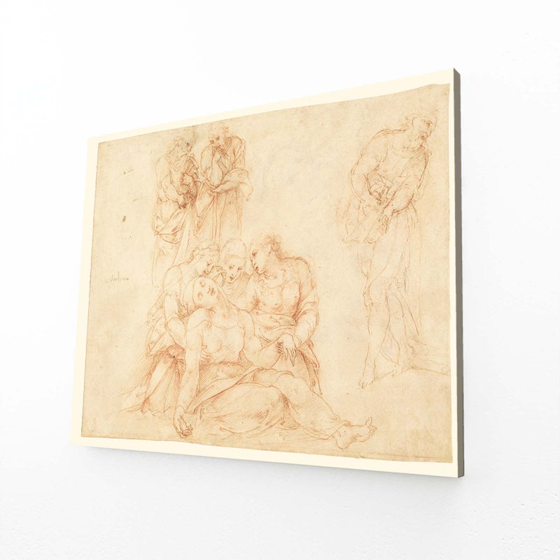 Sanguine Figure Studies Da Vinci Wall Art – sanguine figure studies da vinci canvas print
