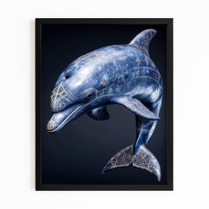 Sapphire Crystal Dolphin Art