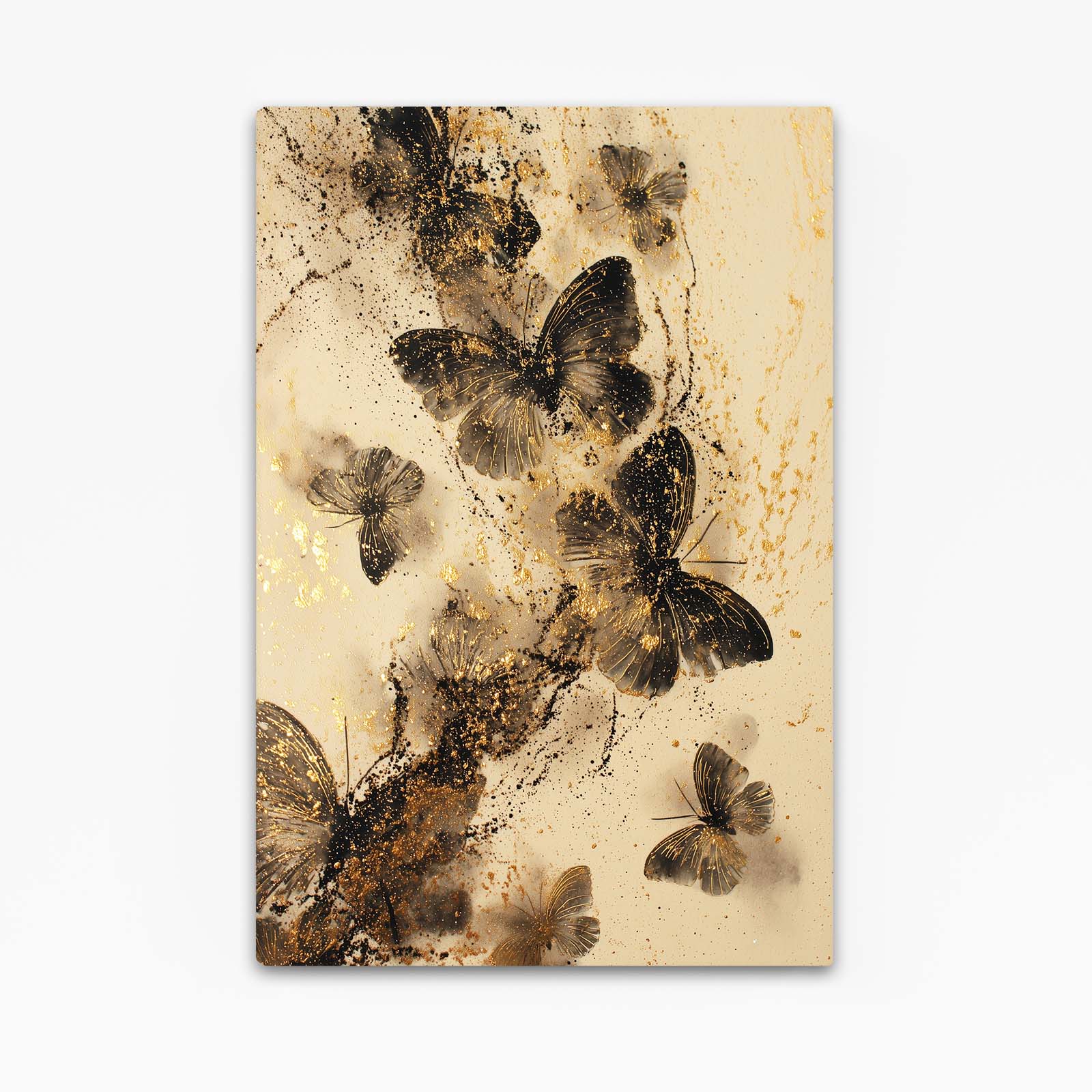 Sepia Butterfly Drift Gold Art – sepia butterfly drift gold canvas print